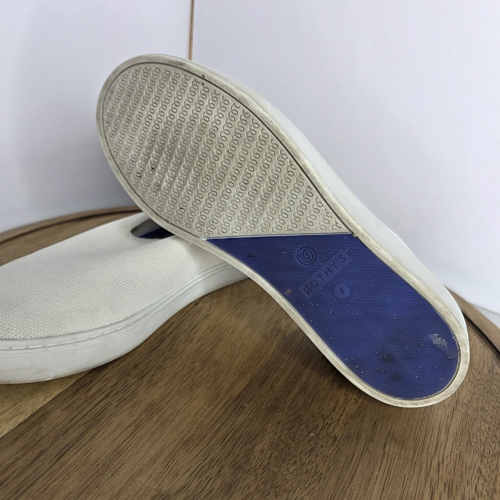 Rothy's The Sneaker WHITE RAINBOW SF Limited Edition Women's 8 Slip On Pride - Picture 7 of 9